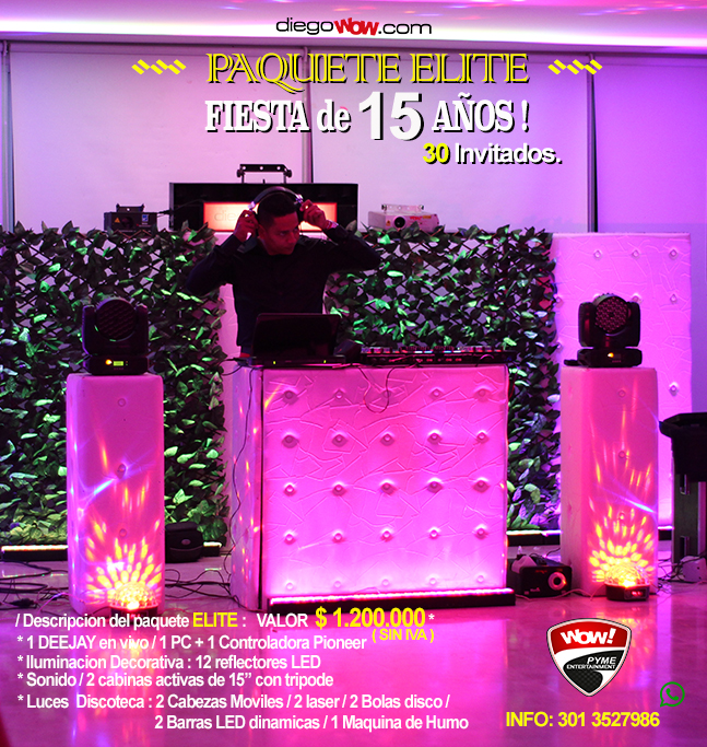 Fiesta de 15 años - Paquete Elite - Cartagena