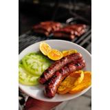 Chorizo santarosero con limon y arepa artesanal. 