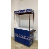 BARRA O CARRITO PARA EVENTOS VINTAGE AZUL 