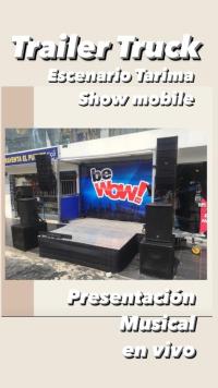 ESCENARIO TARIMA SHOW PARA PRESENTACIONES EN VIVO